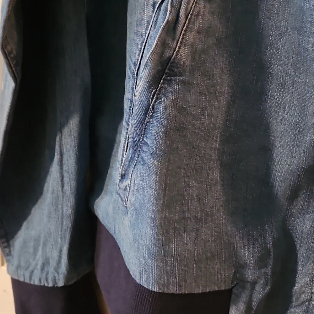 The Limited Denim Blue Bomber Jacket - Picture 2 of 5